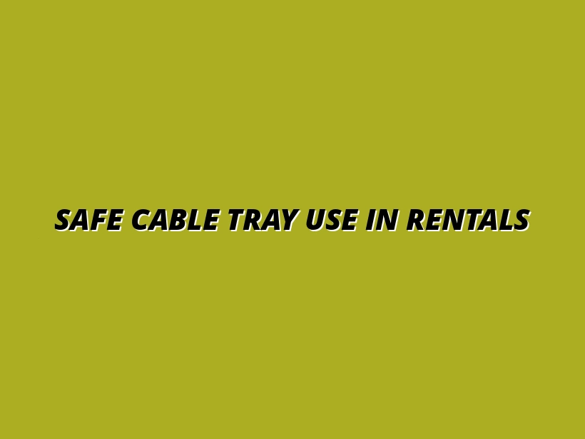 using adhesive cable trays safely in rented spaces